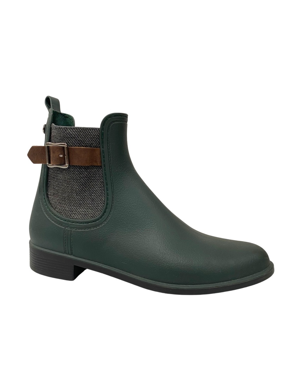 Igor Spain Urban Matte Green Rubber Chelsea Rain Boots Size 41 US 10.5